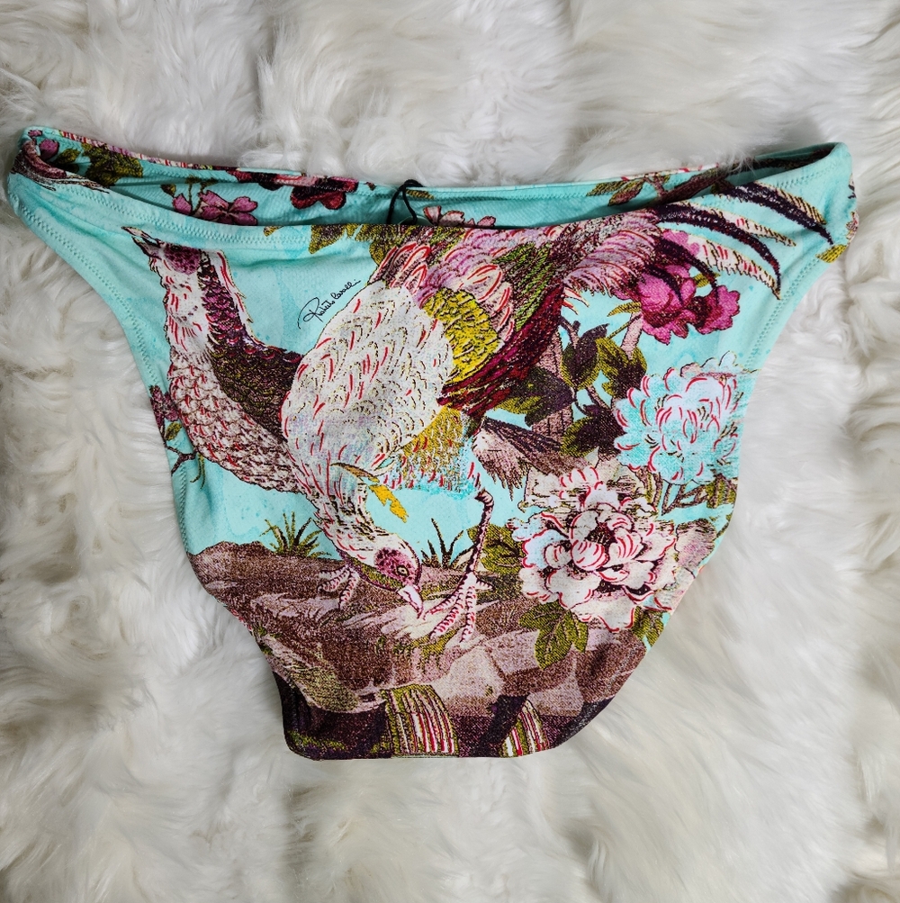Cavalli x Skims Fagianella Print Dipped Mid Coverage Bottom Small Women. NEW - Picture 2 of 5